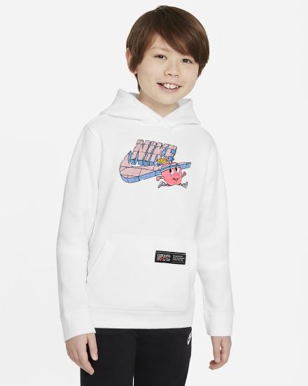 Sudadera Con Capucha Nike Sportswear Club Kids Niño Blancas | ZYKIU-6824