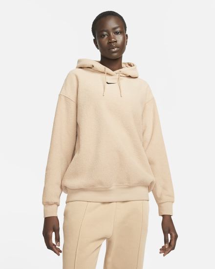 Sudadera Con Capucha Nike Sportswear Essentials Plush (Plus Size) Mujer Negras | TJSBZ-5687