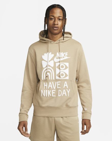 Sudadera Con Capucha Nike Sportswear French Terry Hombre Kaki | HUJYE-7132