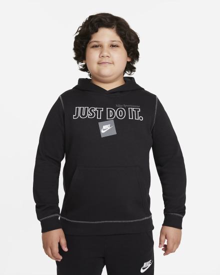 Sudadera Con Capucha Nike Sportswear JDI Kids Niño Negras Gris | BQWDI-5201