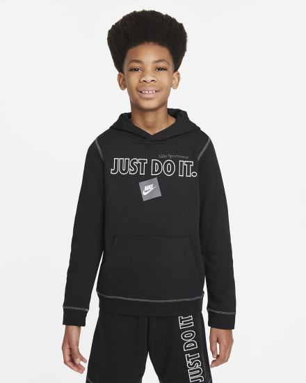 Sudadera Con Capucha Nike Sportswear JDI Kids Niño Negras Gris | VIOGK-2850
