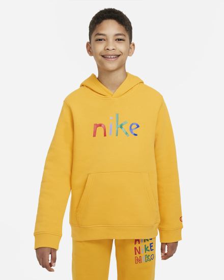 Sudadera Con Capucha Nike Sportswear Kids Niño Amarillo Rojas | ZQRYC-2790