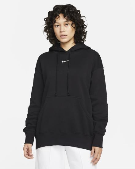 Sudadera Con Capucha Nike Sportswear Phoenix Fleece Oversized Mujer Negras | AURPG-0753