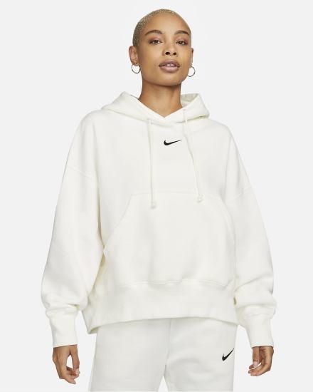 Sudadera Con Capucha Nike Sportswear Phoenix Fleece Over-Oversized Mujer Negras | EZIJC-4697