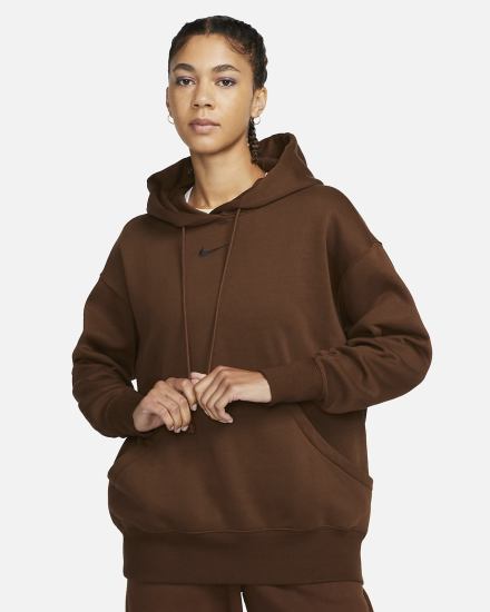 Sudadera Con Capucha Nike Sportswear Phoenix Fleece Oversized Mujer Negras | ZIUFB-9726
