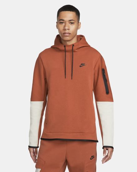 Sudadera Con Capucha Nike Sportswear Tech Fleece Hombre Beige Claro Negras | ATYRF-3075