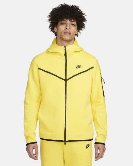 Sudadera Con Capucha Nike Sportswear Tech Fleece Full-Zip Hombre Amarillo Negras | CXTHG-0471