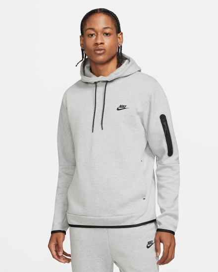 Sudadera Con Capucha Nike Sportswear Tech Fleece Hombre Gris Oscuro Negras | TLSNX-9147