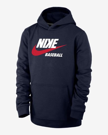 Sudadera Con Capucha Nike Swoosh Kids Niño Azul Marino | KCQWZ-9825