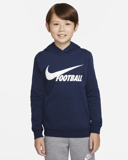 Sudadera Con Capucha Nike Swoosh Kids Niño Azul Marino | VHGRX-6541