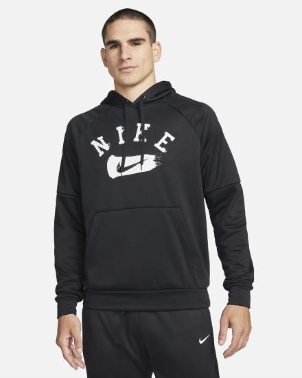 Sudadera Con Capucha Nike Therma-FIT Estampadas Baseball Hombre Negras | PKBNL-6810