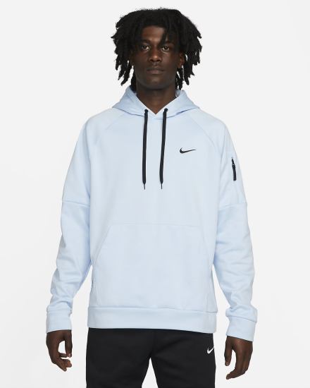 Sudadera Con Capucha Nike Therma-FIT Fitness Hombre Azules Negras | BIGSD-9160
