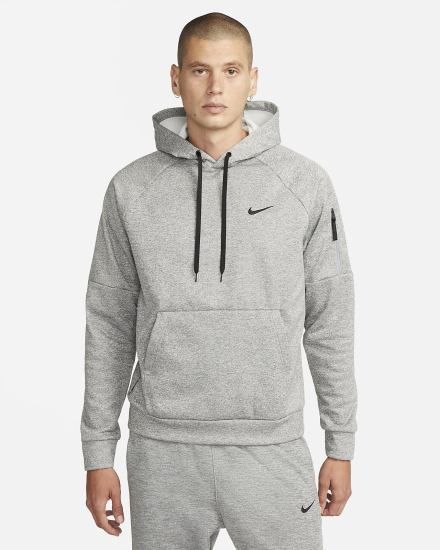 Sudadera Con Capucha Nike Therma-FIT Fitness Hombre Gris Oscuro Negras | XSOBY-6275