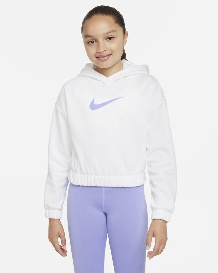 Sudadera Con Capucha Nike Therma-FIT Kids (Extended Size) Niña Blancas | OREKV-4376