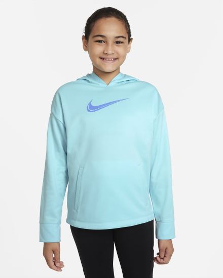 Sudadera Con Capucha Nike Therma-FIT Kids Training Niña Blancas | SYLZF-1028