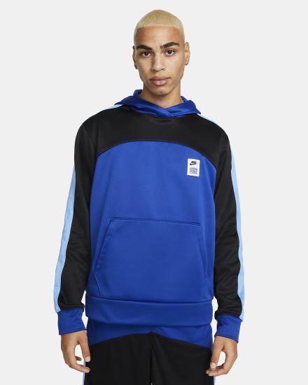 Sudadera Con Capucha Nike Therma-FIT Starting 5 Basketball Hombre Azul Real Negras Azules Negras | ULOTV-9105
