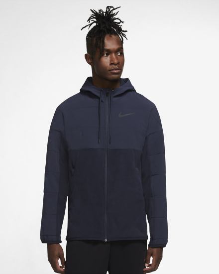 Sudadera Con Capucha Nike Therma-FIT Winterized Full-Zip Training Hombre Obsidian Negras | OYUXI-6130