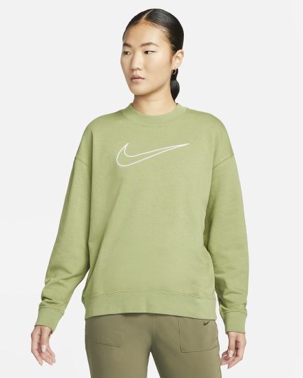 Sudaderas Nike Dri-FIT Get Fit Estampadas Crewneck Mujer Blancas | FNVPK-8763