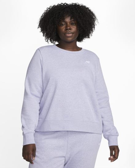 Sudaderas Nike Sportswear Club Fleece Crew-Neck Mujer Blancas | AMGJD-9780