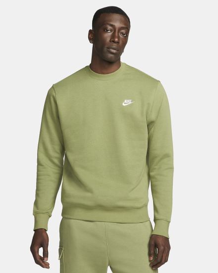 Sudaderas Nike Sportswear Club Fleece Crew Hombre Blancas | CNEZL-3914