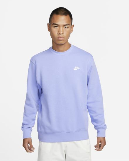 Sudaderas Nike Sportswear Club Fleece Crew Hombre Blancas | GYKOJ-6735