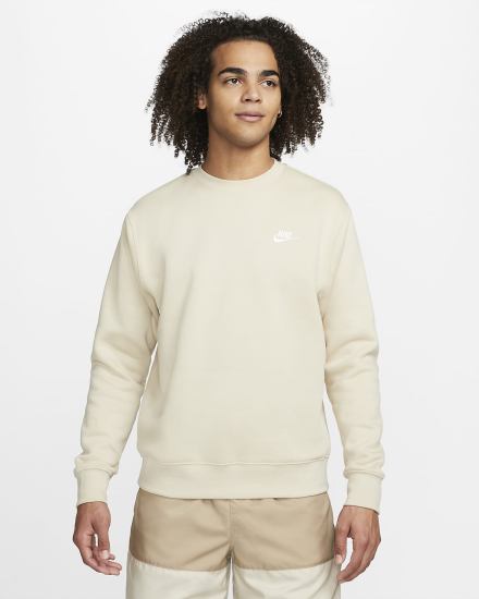 Sudaderas Nike Sportswear Club Fleece Crew Hombre Blancas | VCEBZ-6017