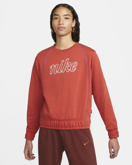 Sudaderas Nike Sportswear Icon Clash French Terry Top Mujer Rojas | ULDHX-0491
