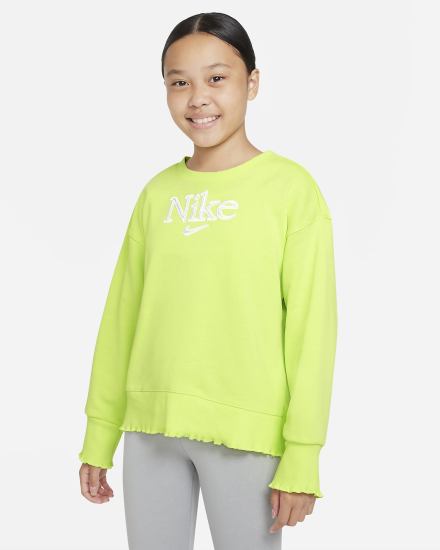 Sudaderas Nike Sportswear Kids Niña Limón Claro | BGJZU-0165