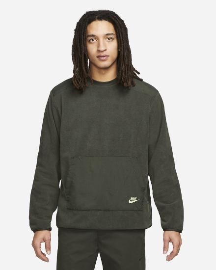 Sudaderas Nike Sportswear Sport Essentials+ Fleece Crew Top Hombre Limón Claro | JIDYF-1560