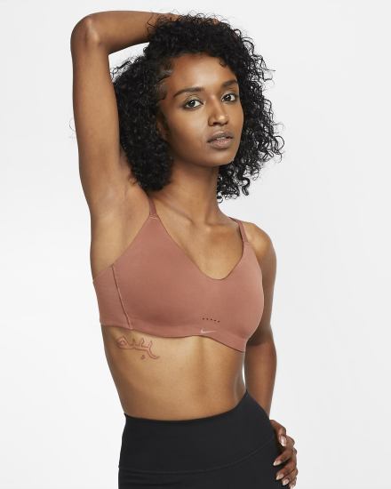 Sujetadores Deportivos Nike Dri-FIT Alate Minimalist Light-Support Acolchado Mujer Rojas | DUGNL-4527