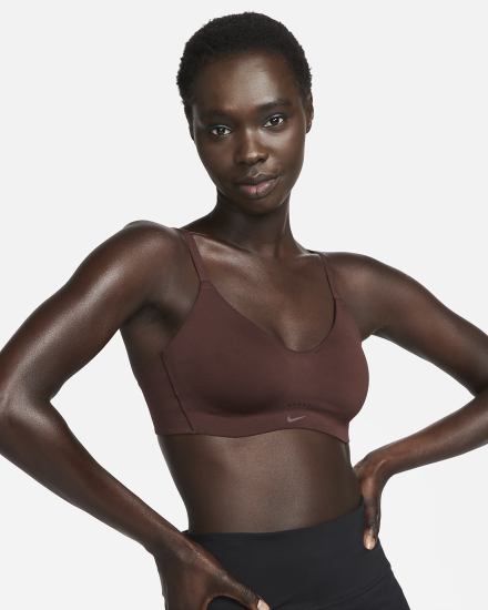Sujetadores Deportivos Nike Dri-FIT Alate Minimalist Light-Support Acolchado Mujer Rojas | UYQVN-8739