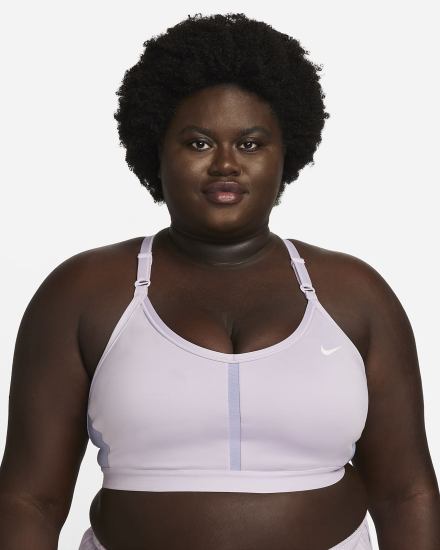 Sujetadores Deportivos Nike Dri-FIT Indy Light-Support Acolchado V-Neck (Plus Size) Mujer Blancas | MAHKL-6349