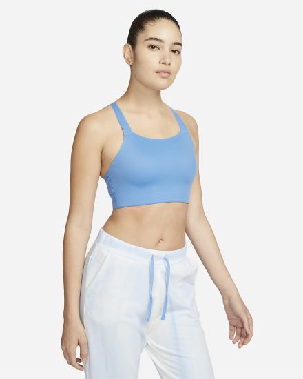 Sujetadores Deportivos Nike Dri-FIT Swoosh Medium-Support Acolchado Mujer Gris | RZCXJ-9035