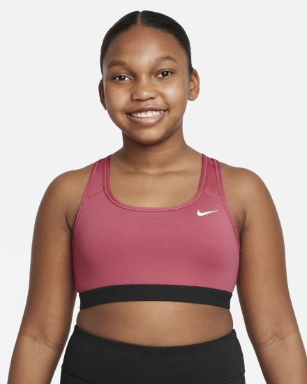 Sujetadores Deportivos Nike Swoosh Kids Niña Rosas Blancas | KCEUI-1207