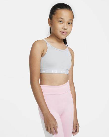 Sujetadores Deportivos Nike Trophy Kids Niña Gris Claro Blancas | RULQF-2574