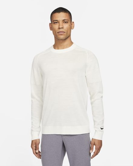 Suéteres Nike Tiger Woods Knit Golf Hombre Blancas Negras | KPSWN-9803