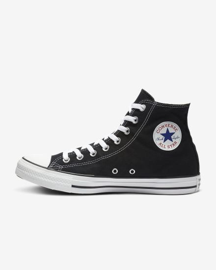 Tenis Altas Nike Converse Chuck Taylor All Star Hombre Negras | SIXOL-4759