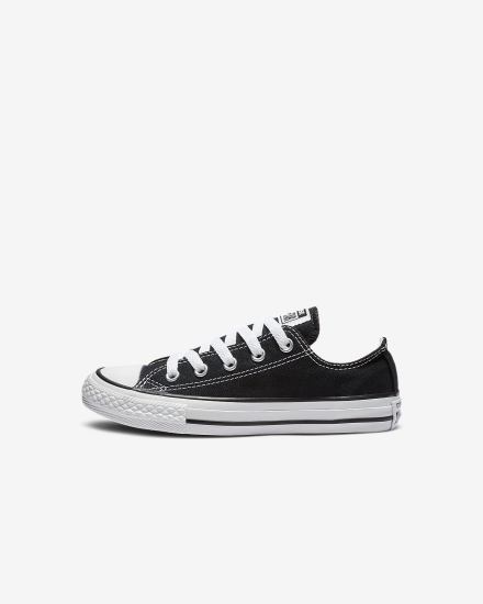 Tenis Bajas Nike Converse Chuck Taylor All Star Low Top Niño Negras | VQZKE-6179