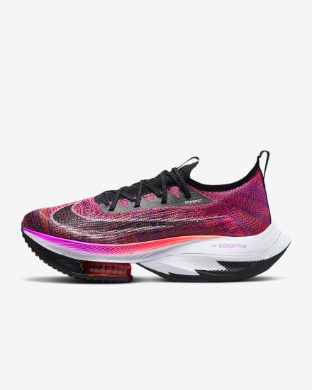 Tenis Carreras Nike Air Zoom Alphafly NEXT% Flyknit Road Mujer Moradas Rojas Negras | LNXSO-1536