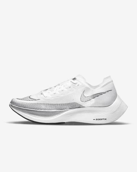 Tenis Carreras Nike ZoomX Vaporfly Next% 2 Road Hombre Blancas Metal Plateadas Negras | NIERB-2849