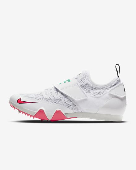 Tenis Clavos Nike Pole Vault Elite Track & Field Jumping Spikes Hombre Blancas Negras Rojas | ACKDT-6583