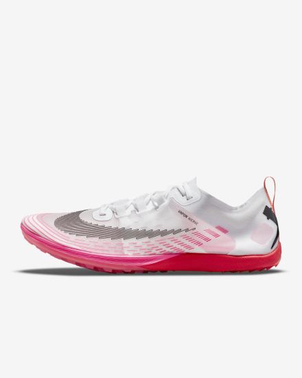 Tenis Clavos Nike Zoom Victory Waffle 5 Track & Field Distance Spikes Hombre Blancas Rojas Claro Negras | SNHQG-3078