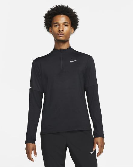 Top Running Nike Dri-FIT Element 1/4-Zip Hombre Negras | JNTSY-6432