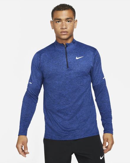 Top Running Nike Dri-FIT Element 1/4-Zip Hombre Obsidian Azul Real | TUVHF-5290