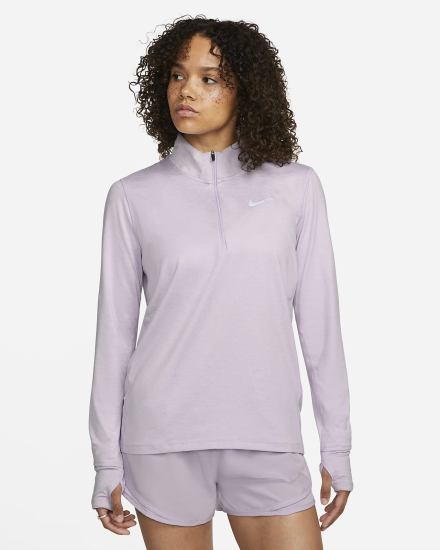 Top Running Nike Element 1/2-Zip (Plus Size) Mujer Moradas | DGQWK-0619