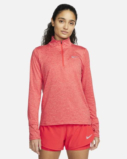 Top Running Nike Element 1/2-Zip (Plus Size) Mujer Rojas Claro | RZOAK-1690