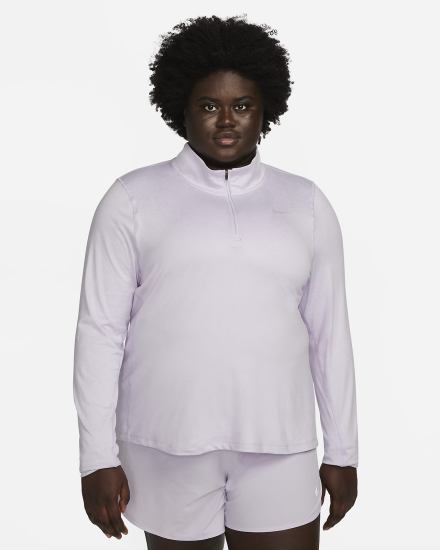 Top Running Nike Element 1/2-Zip (Plus Size) Mujer Moradas | SCAQH-2481