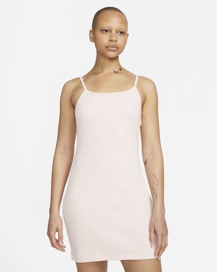 Vestido Nike Sportswear Essential Acanalado (Plus Size) Mujer Blancas | SEKRD-9057