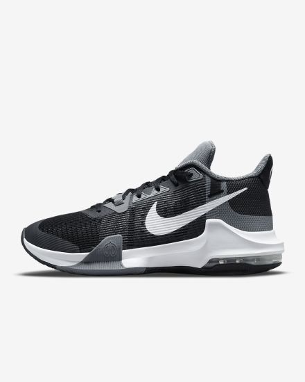 Zapatillas Baloncesto Nike Air Max Impact 3 Mujer Negras Gris Blancas | IYDLK-5631