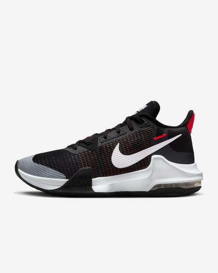 Zapatillas Baloncesto Nike Air Max Impact 3 Hombre Negras Rojas Claro Blancas | PMACS-1487